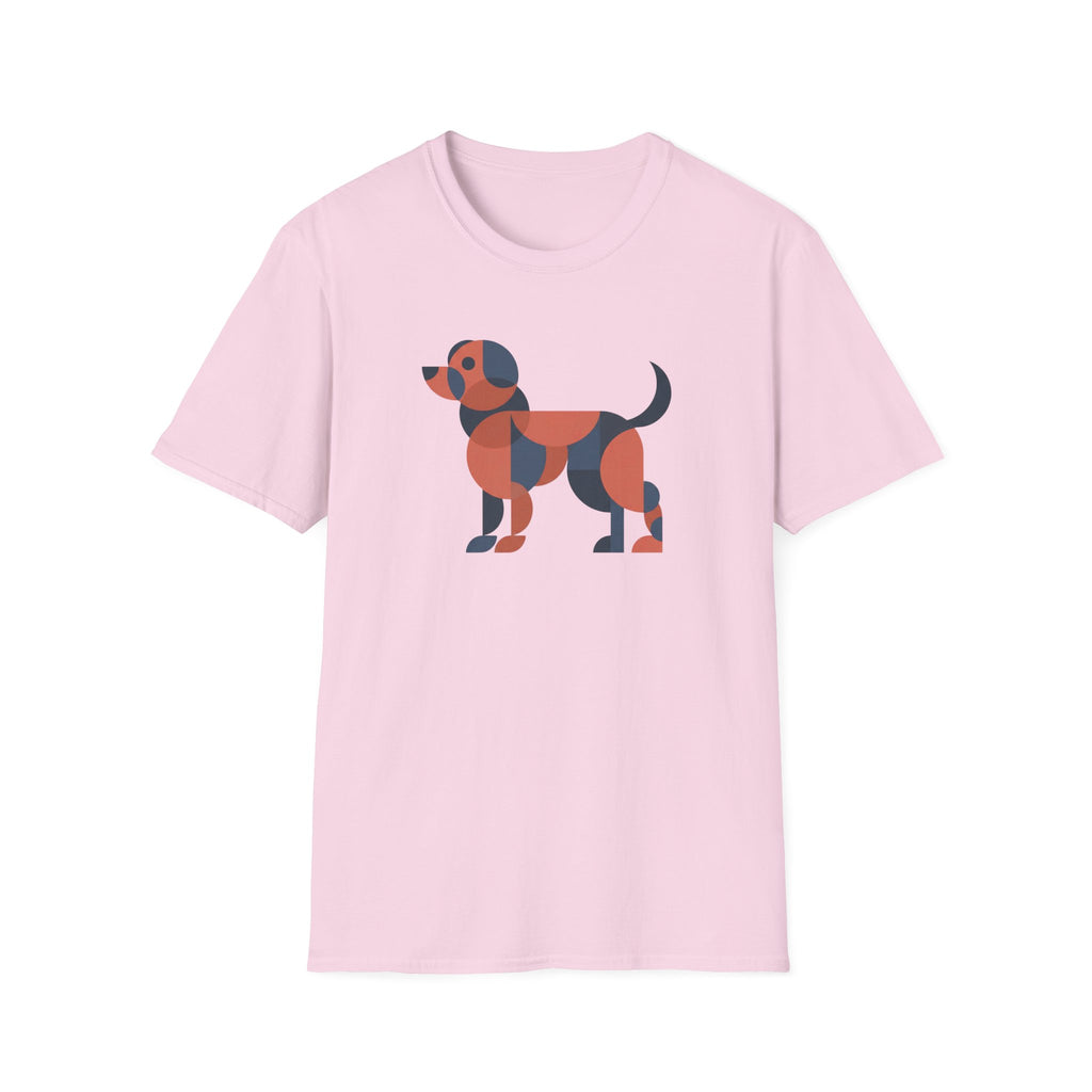 Abstract Dog (gray, black, orange) T-Shirt
