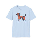 Abstract Dog (gray, black, orange) T-Shirt