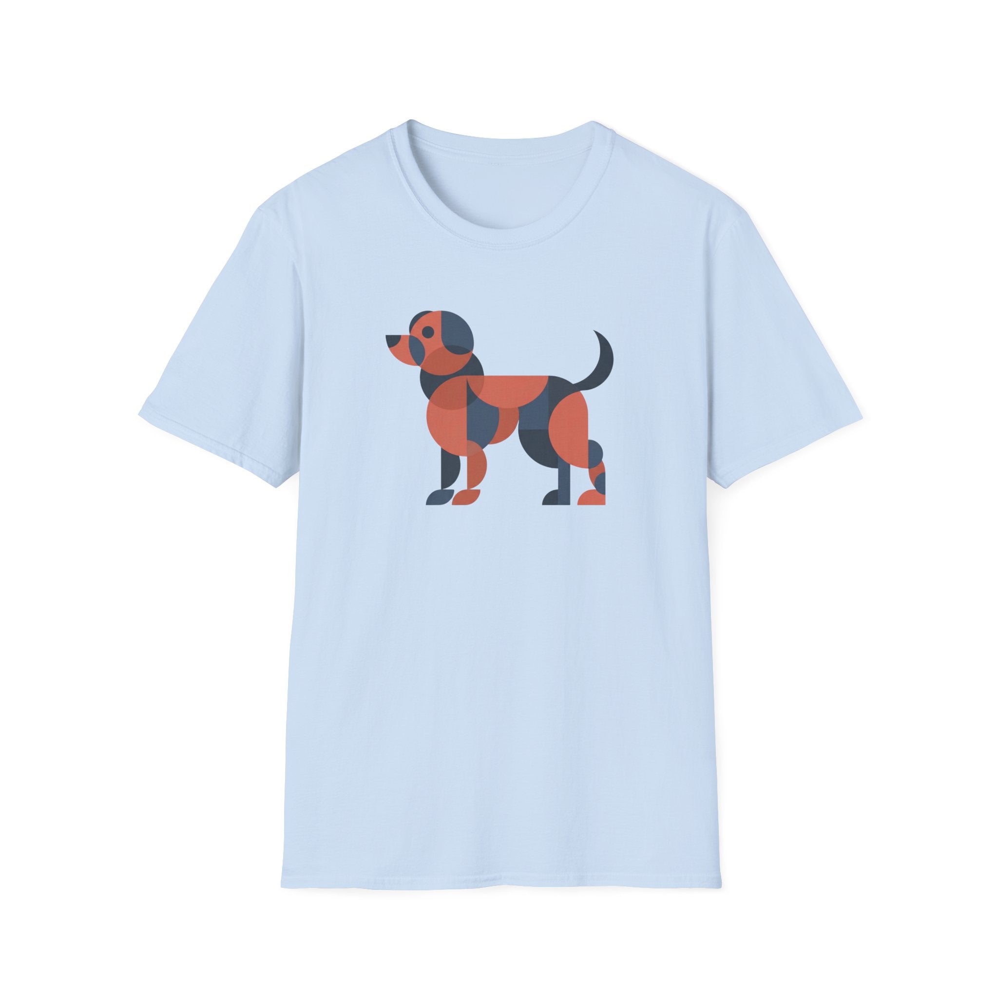 Abstract Dog (gray, black, orange) T-Shirt