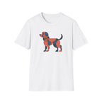 Abstract Dog (gray, black, orange) T-Shirt
