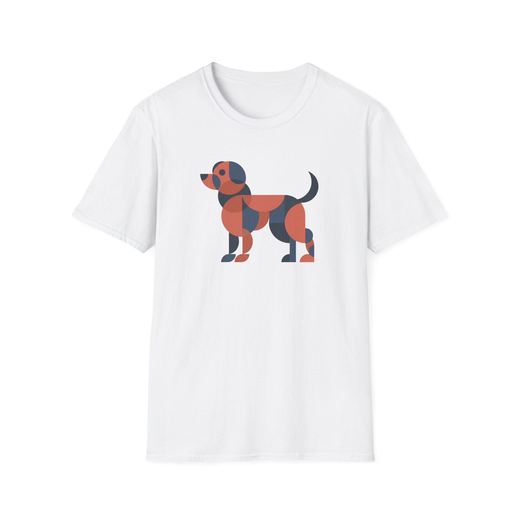 Abstract Dog (gray, black, orange) T-Shirt