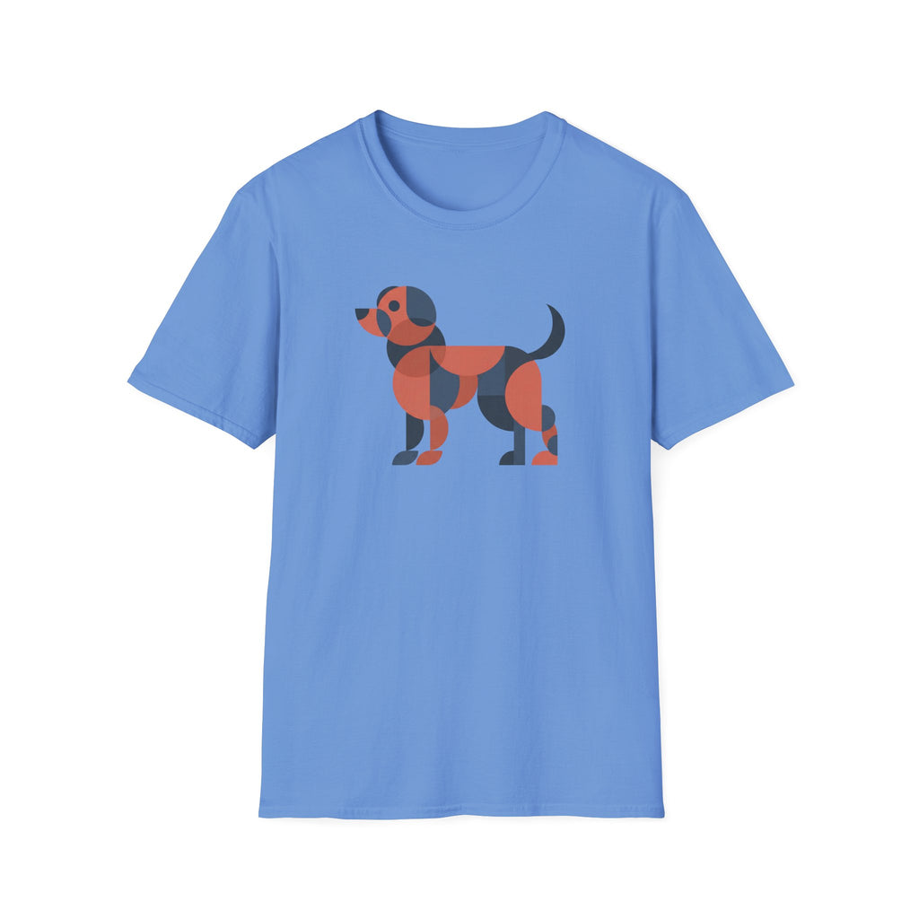 Abstract Dog (gray, black, orange) T-Shirt
