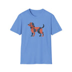 Abstract Dog (gray, black, orange) T-Shirt