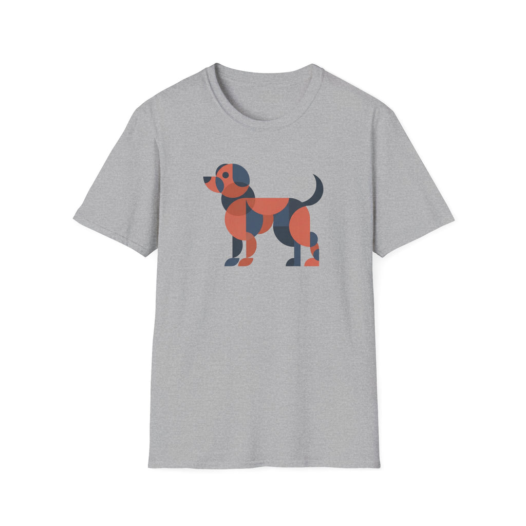 Abstract Dog (gray, black, orange) T-Shirt