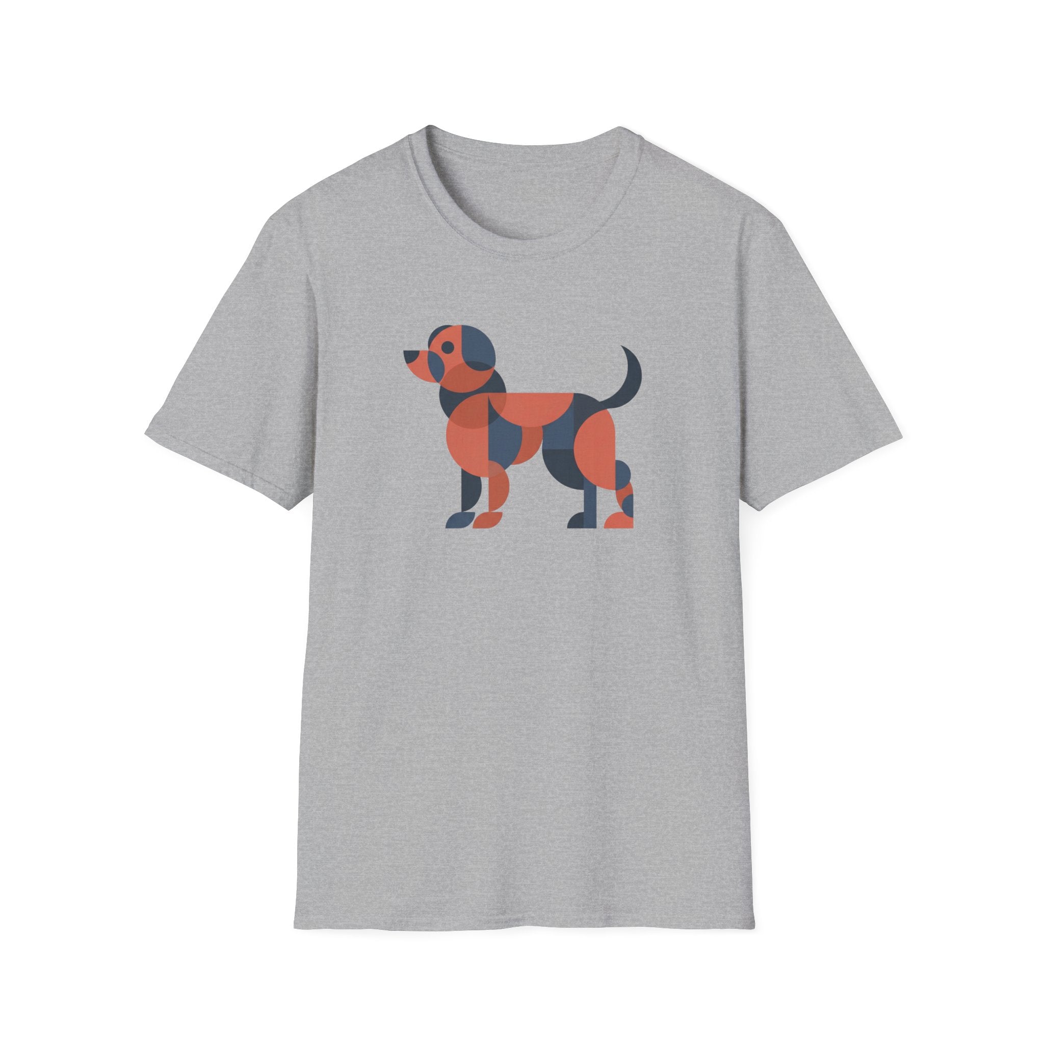 Abstract Dog (gray, black, orange) T-Shirt